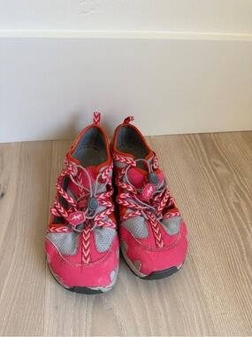 Chaco Kids Pink and Gray Sport Sandals